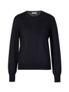 The Row Islington Crewneck Cashmere Sweater In Negre