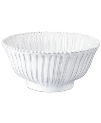 Vietri Incanto Medium Serving Bowl In White