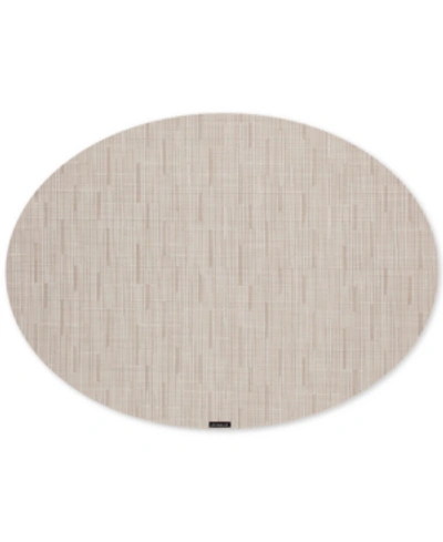 Chilewich Bamboo Oval Placemat In Chino