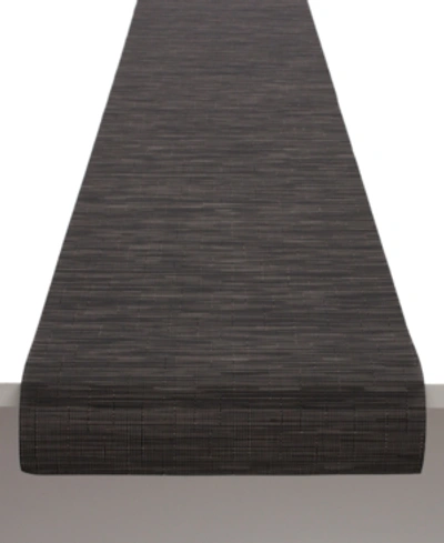 Chilewich Bamboo Woven Table Runner In Smoke