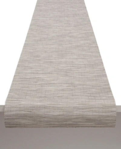 Chilewich Bamboo Woven Table Runner In Chalk