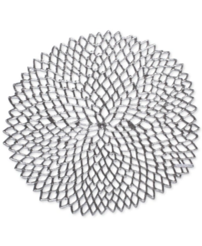 Chilewich Pressed Dahlia Placemat In Gunmetal