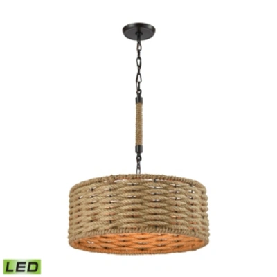 Elk Lighting Weaverton 3 Light Chandelier In Oil Rubbed Bronze