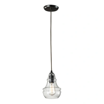 Elk Lighting 1 Light Pendant In Oiled Bronze