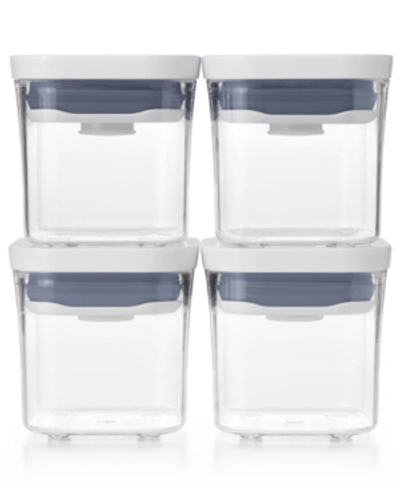 Oxo Pop 4-pc. Mini Food Storage Container Set In Clear