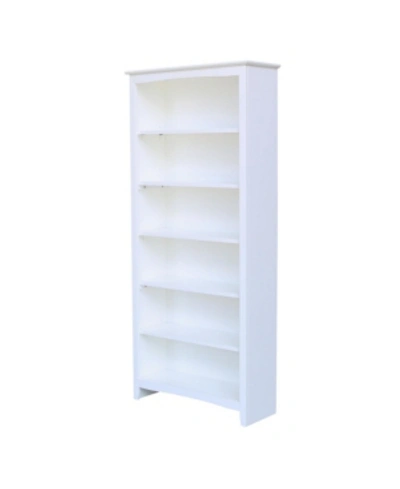 International Concepts Shaker Bookcase In White