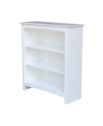 International Concepts Shaker Bookcase In White