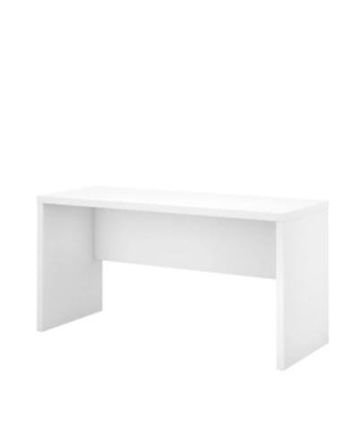 Kathy Ireland Office By Bush Furniture Echo Bow Front Desk In Pure White