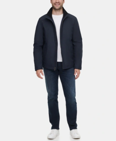 Calvin Klein Men's Classic Midweight Stand Collar Jacket In True Navy