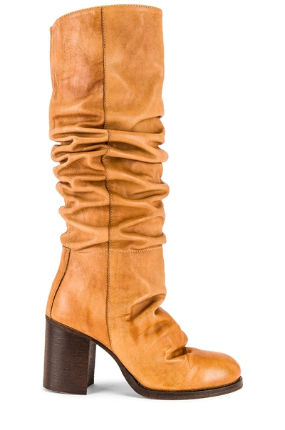 Free People Tall Slouch Boot In Tan