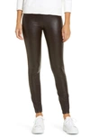 Lyssé Textured Faux Leather Leggings In Double Espresso