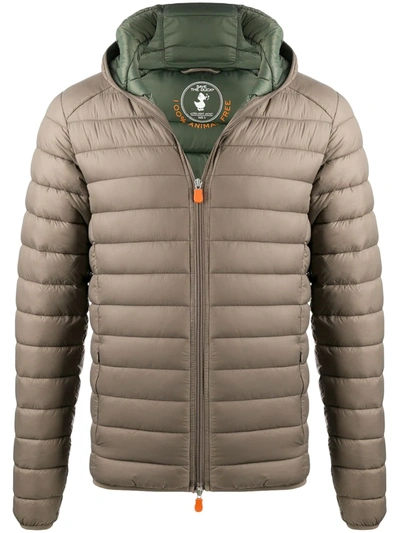 Save The Duck D3065m Gigay Padded Jacket In Brown