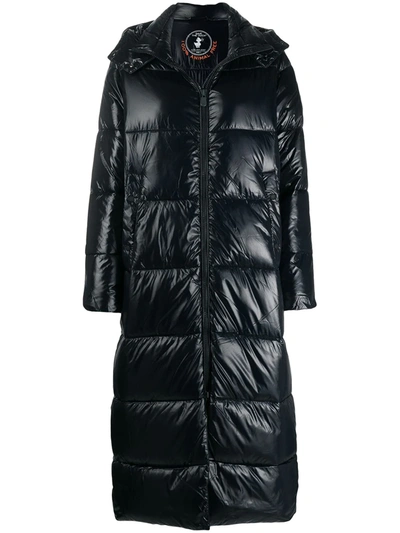 Save The Duck D4699w Lucky Padded Long Coat In Black