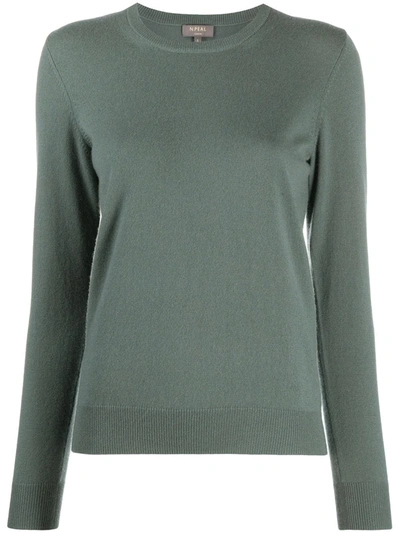 N•peal Fine Knit Cashmere Jumper In Green