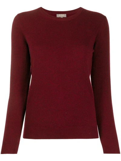 N•peal Fine Knit Cashmere Jumper In Red
