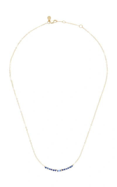 Ila Women's Noemi 14k Gold Blue Sapphire Necklace