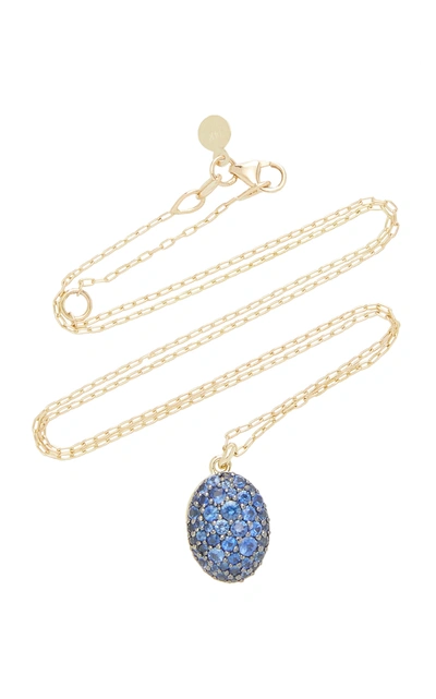 Ila Women's Milky Way 14k Gold Blue Sapphire Necklace