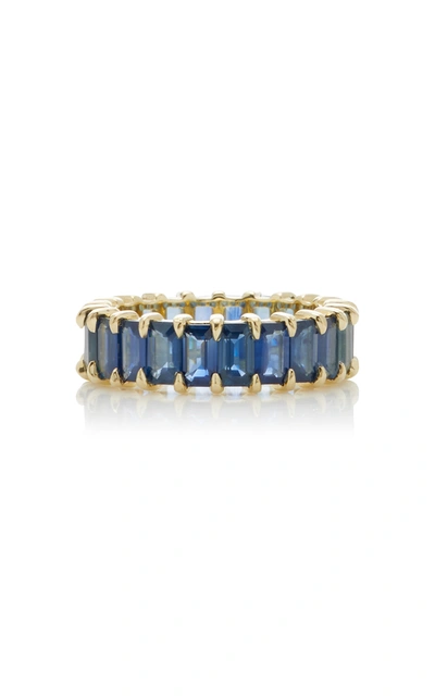 Ila Women's Harper 14k Gold Blue Sapphire Ring
