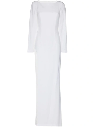 Monot Open-back Maxi Dress In White
