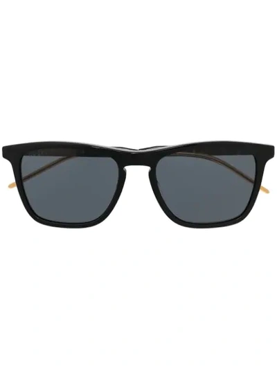 Gucci Square-frame Logo Sunglasses In Black