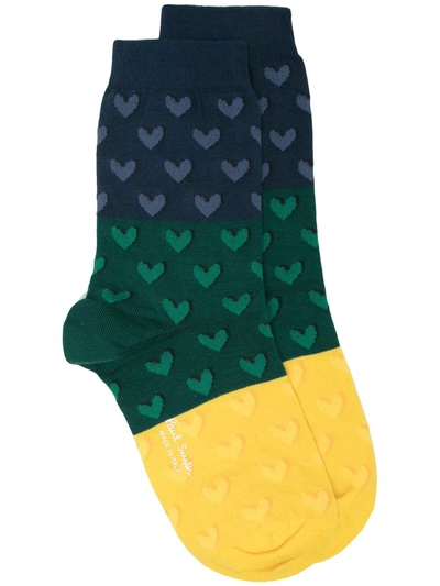 Paul Smith Priyanka Heart Socks In Green