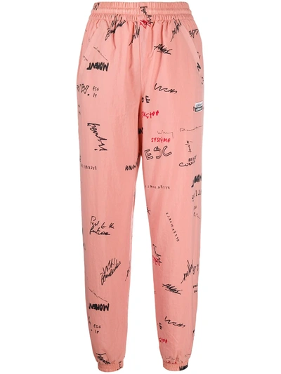 Adidas Originals R.y.v. Tapered Track Trousers In Pink