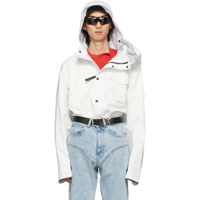 Y/project X Canada Goose Chilliwack 飞行员夹克 In White