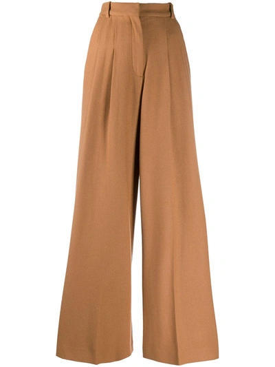 Joseph Tima Wide-leg Trousers In Brown