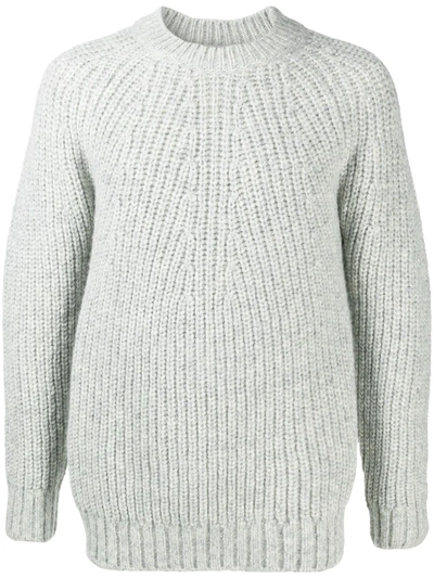 Closed Chunky Knit Jumper In Grey