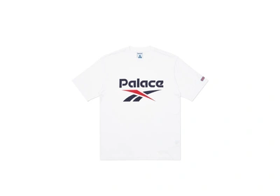 Pre-owned Palace  Reebok P-bok T-shirt White
