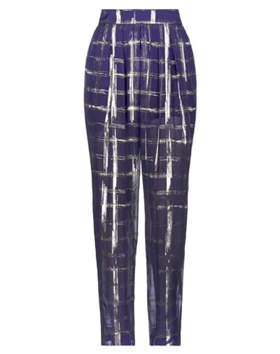 Alberta Ferretti Pants In Purple