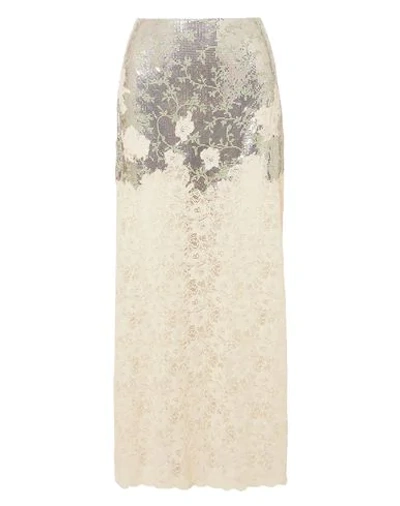 Rabanne Long Skirts In Silver
