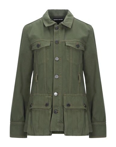 House Of Holland Denim Jacket In Military Green