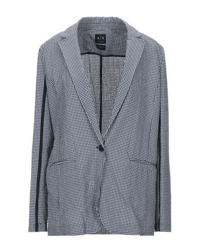 Armani Exchange Suit Jackets In Dark Blue