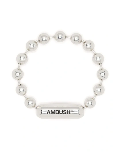 Ambush Large Ball Chain Bracelet In Silver
