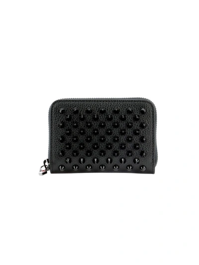 Christian Louboutin Panettone Coin Wallet In Black Leather
