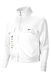 Nike Swoosh Jacket In White/ Black