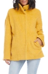 Karen Kane Funnel Neck Jacket In Yellow
