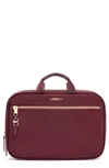 Tumi Voyageur Madina Nylon Cosmetics Case In Cordovan