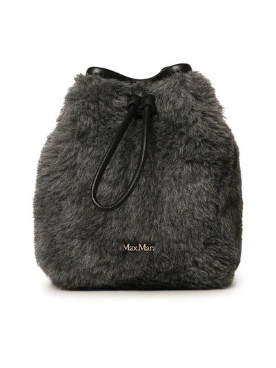 Max Mara Medium Grey Tbucke2 Bucket Bag