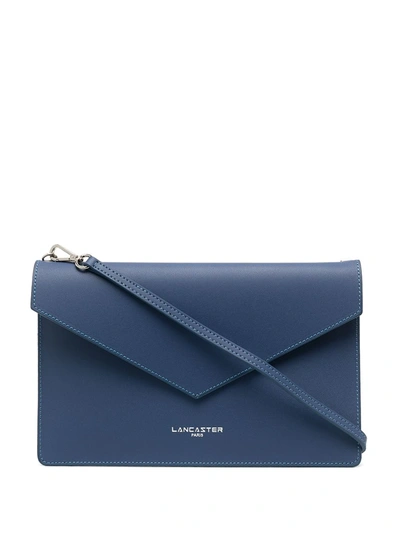 Lancaster Envelope Style Clutch In Blue