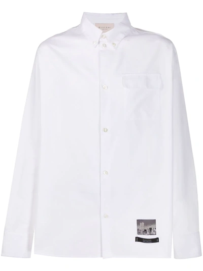 Buscemi Graphic-print Button-down Shirt In White