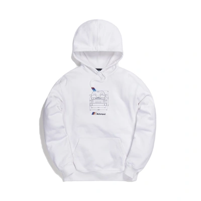 Pre-owned Kith  X Bmw Front Dimensions Hoodie White