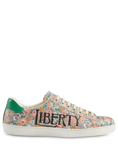 Gucci X Liberty Low-top Sneakers In Multicolour