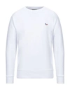 Maison Kitsuné Sweatshirts In White