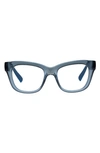 The Book Club 50mm The Hate Relax Me Blue Light Blocking Reading Glasses In Crystal Spruce
