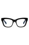 The Book Club 50mm The Hate Relax Me Blue Light Blocking Reading Glasses In Black