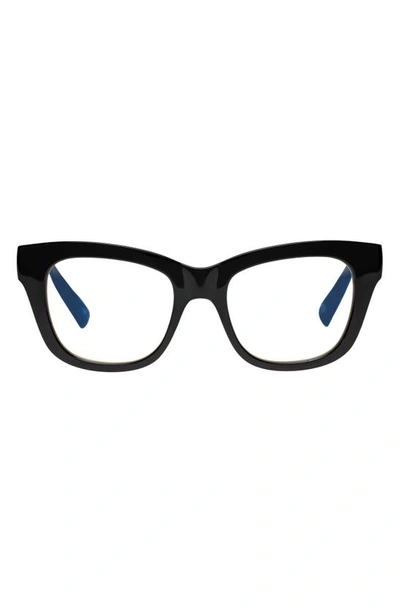 The Book Club 50mm The Hate Relax Me Blue Light Blocking Reading Glasses In Black