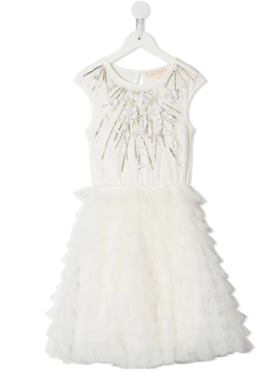 Tutu Du Monde Kids' Falling Snow Tutu Dress In White