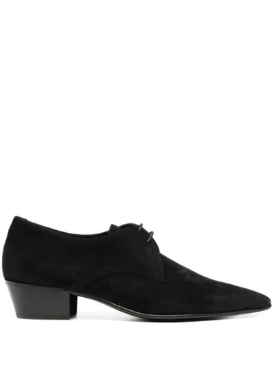 Saint Laurent Billy Lace-up Shoes In Black